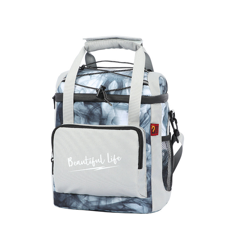 Street style cool lunch bag insulation fresh-keeping bag leak-proof ice pack double-layer insulation lunch bag