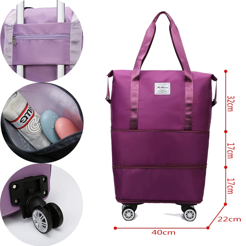 Portable Luggage Bag Cosmetics Bag Large Capacity Universal Wheel