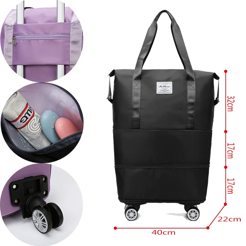 Portable Luggage Bag Cosmetics Bag Large Capacity Universal Wheel