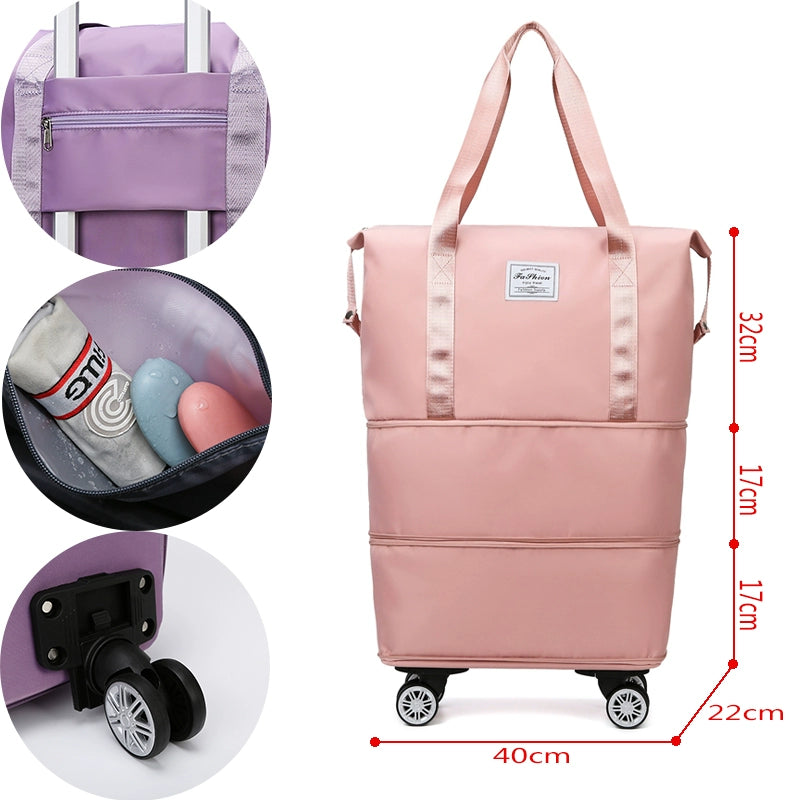 Portable Luggage Bag Cosmetics Bag Large Capacity Universal Wheel