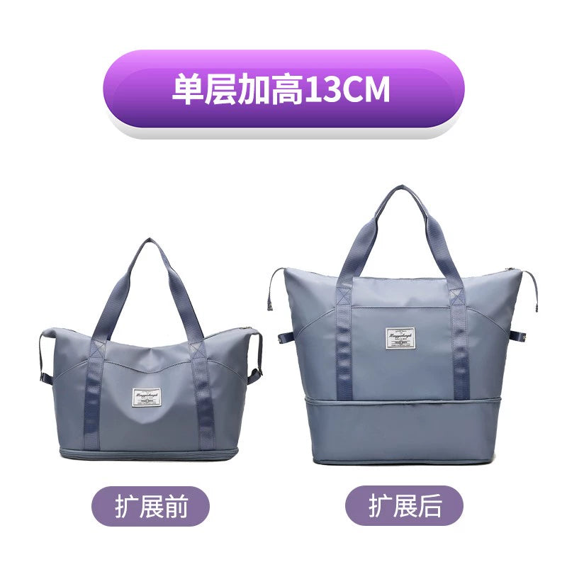 Women's Oversized Trolley Travel Bag Portable Sports