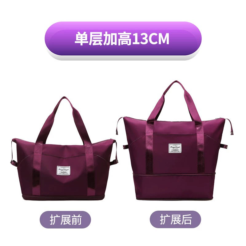 Women's Oversized Trolley Travel Bag Portable Sports