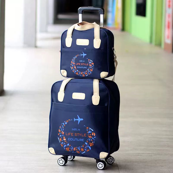 Korean-Style Waterproof Trolley Bag