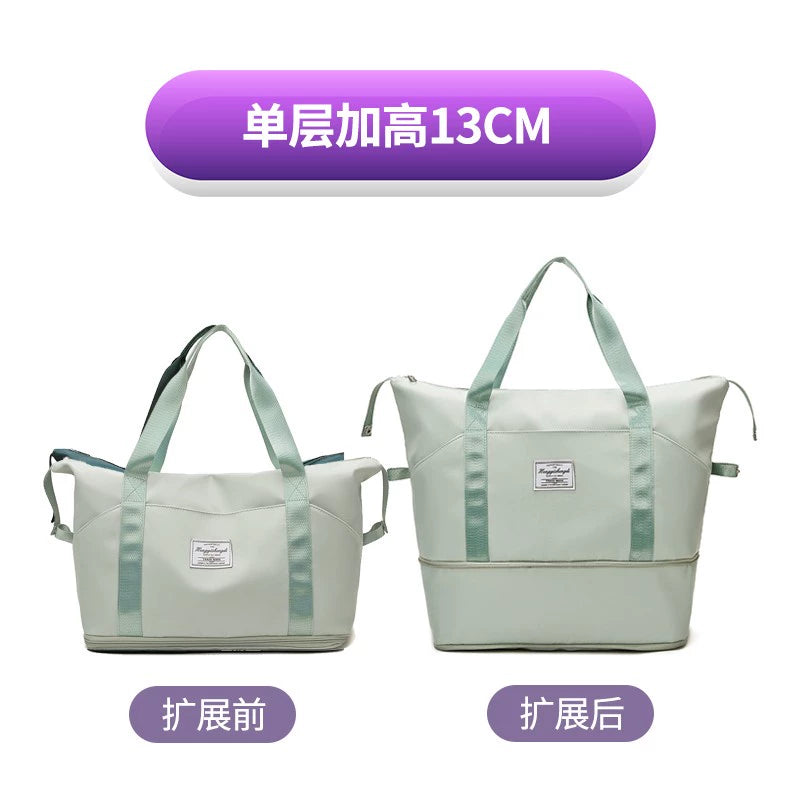 Women's Oversized Trolley Travel Bag Portable Sports