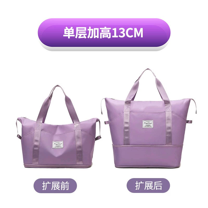 Women's Oversized Trolley Travel Bag Portable Sports