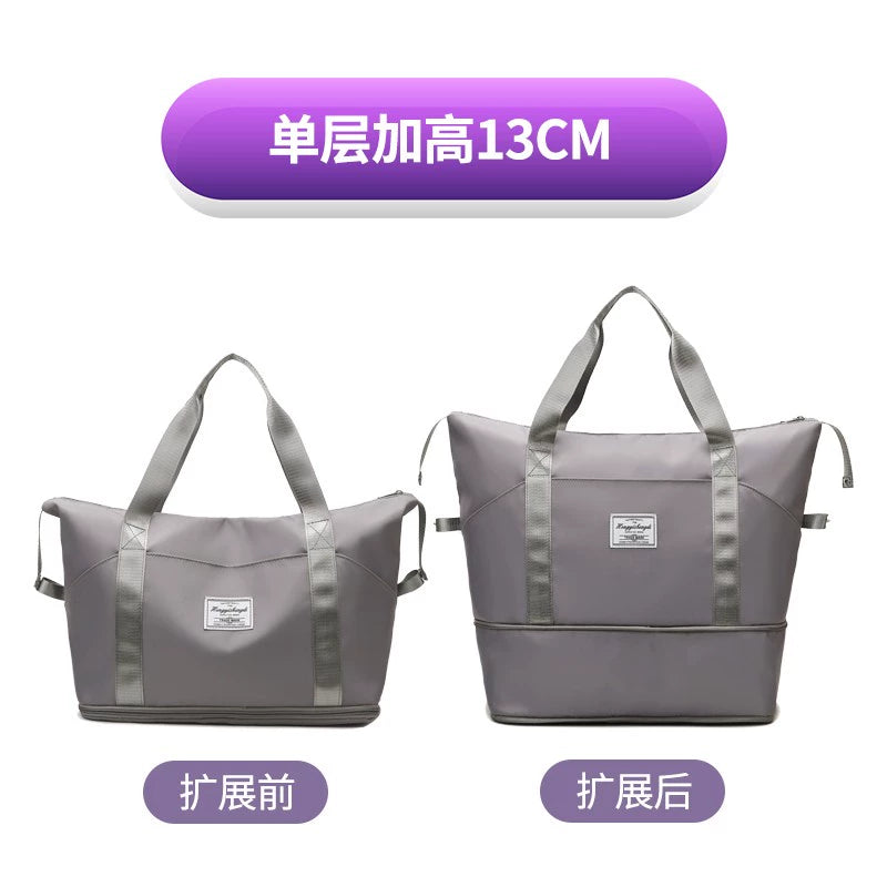 Women's Oversized Trolley Travel Bag Portable Sports