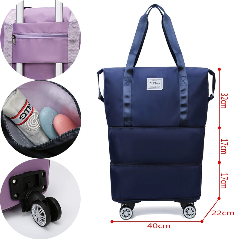 Portable Luggage Bag Cosmetics Bag Large Capacity Universal Wheel