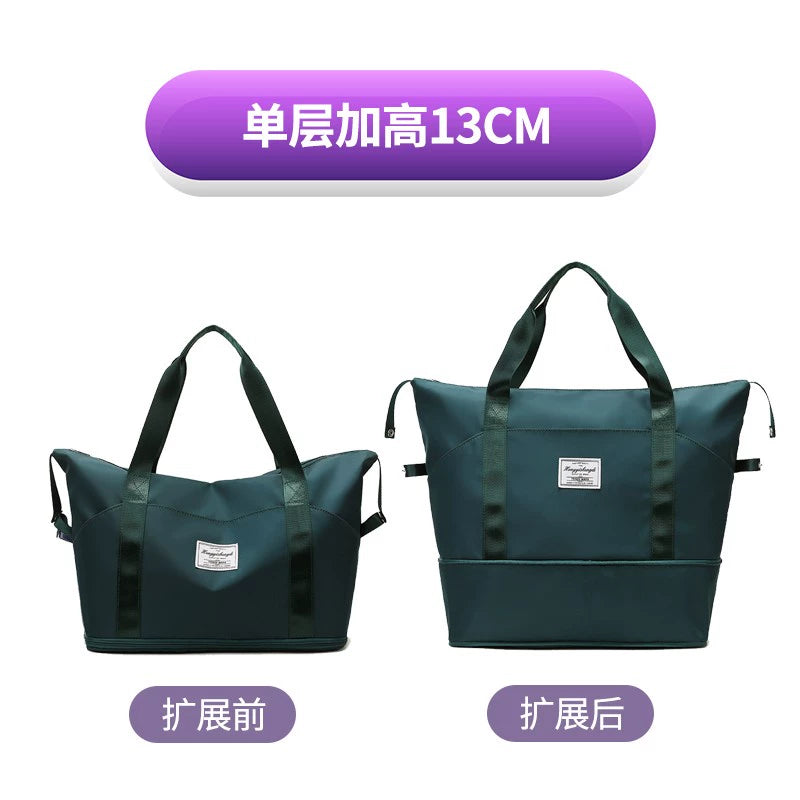 Women's Oversized Trolley Travel Bag Portable Sports