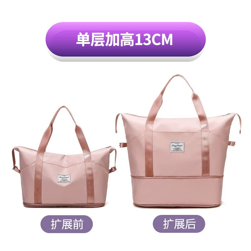 Women's Oversized Trolley Travel Bag Portable Sports