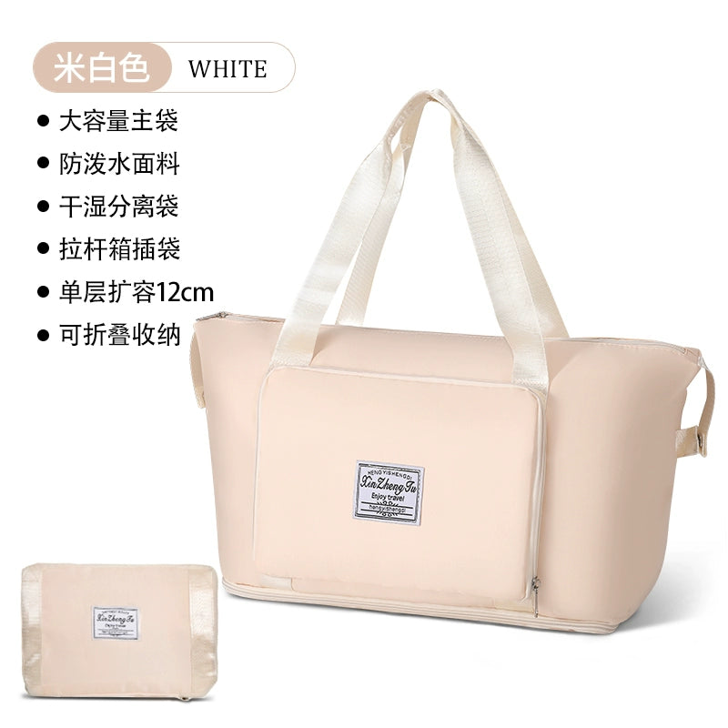 Women's Oversized Trolley Travel Bag Portable Sports