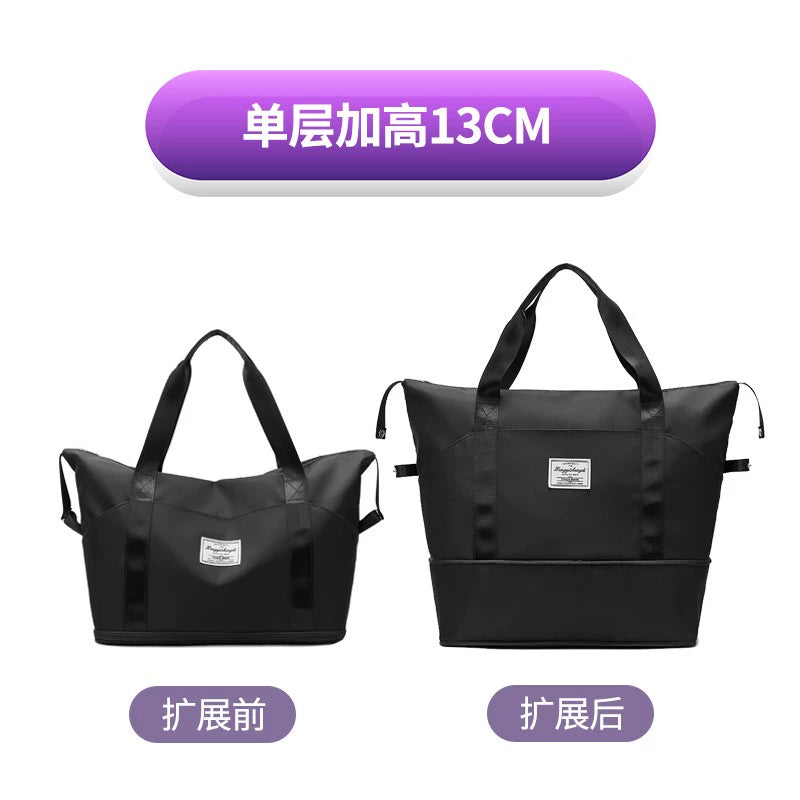 Women's Oversized Trolley Travel Bag Portable Sports