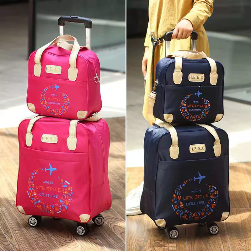 Korean-Style Waterproof Trolley Bag