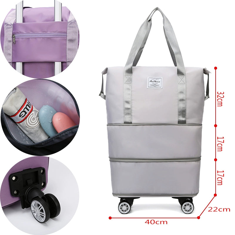 Portable Luggage Bag Cosmetics Bag Large Capacity Universal Wheel