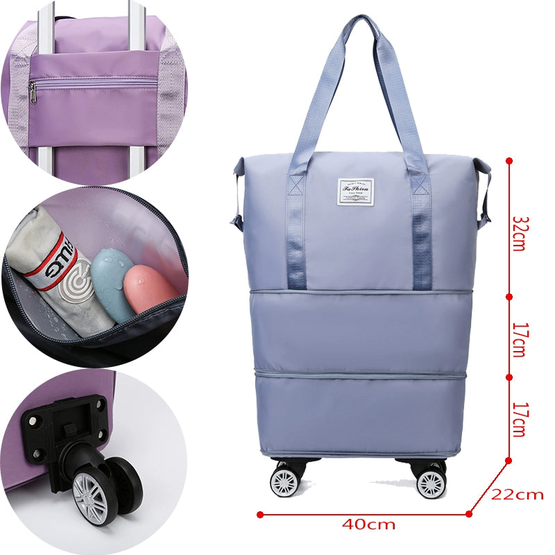 Portable Luggage Bag Cosmetics Bag Large Capacity Universal Wheel