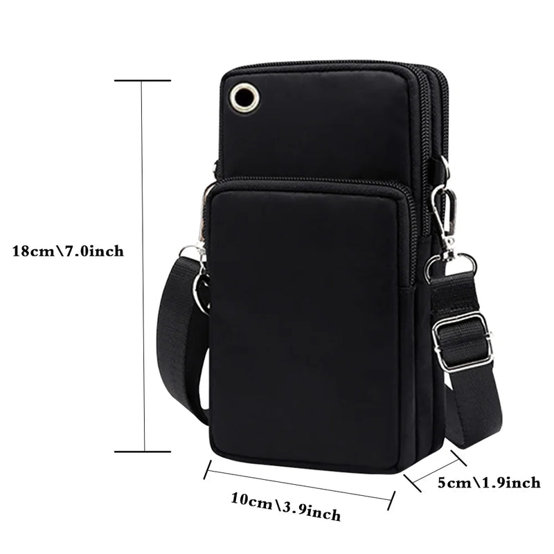 Universal Mobile Phone Case Crossbody for IPhone 13 12 11 Pro Case Flamingo Series Wallet Outdoor Sport Arm Purse Shoulder Bag