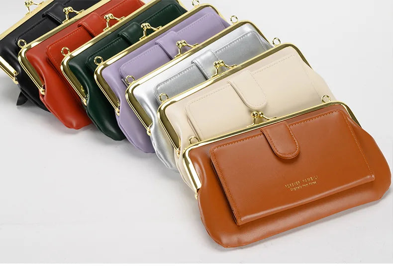 2024 New Shoulder Crossbody Bag Women's Chain Multi-function Wallet Mobile Phone Bag card Holder Money Coin Clip bag