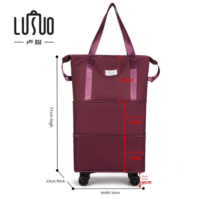 Short Distance Female Cosmetics Bag Student Living in School Can Cover Trolley Case