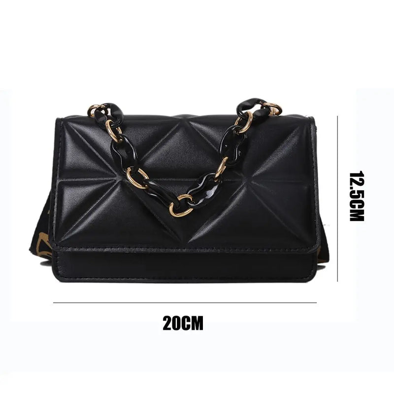 Fashion Women Shoulder Bag Handbags PU Leather Flap Bag Female Large Capacity Casual Crossobdy Clutch