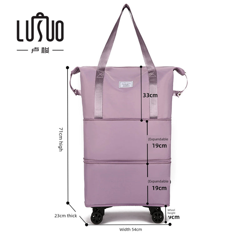 Short Distance Female Cosmetics Bag Student Living in School Can Cover Trolley Case