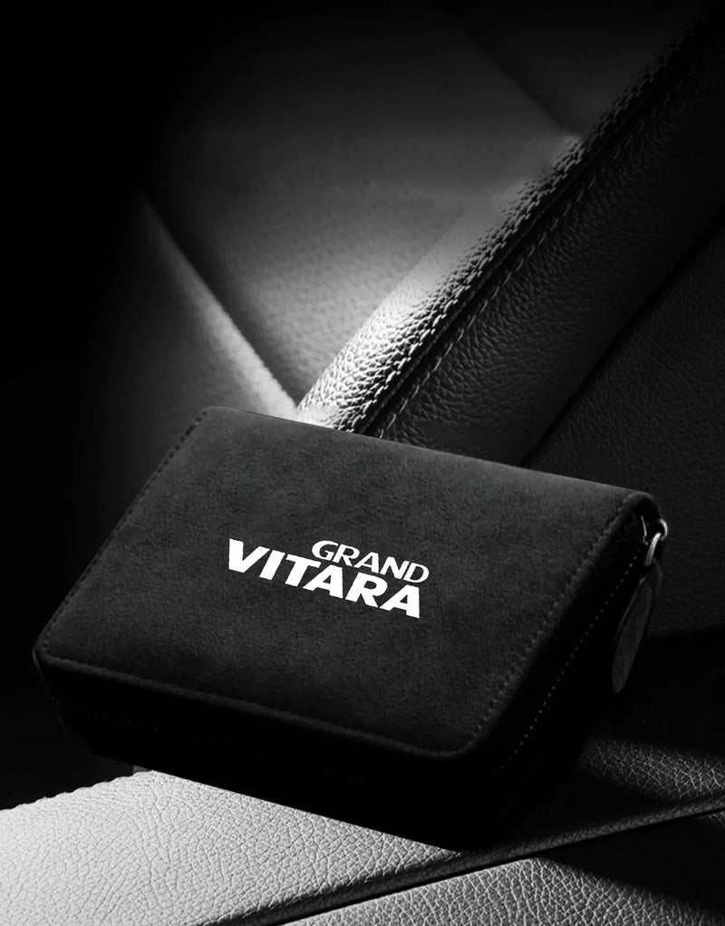 Card Holder Men Wallets Suede Leather Minimalist Wallet Gifts For Suzuki GRAND VITARA Auto Accessories