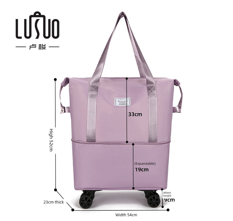 Short Distance Female Cosmetics Bag Student Living in School Can Cover Trolley Case