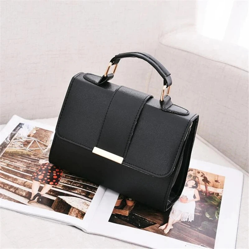 Women Fashion PU Leather Shoulder Small Flap Crossbody Handbags Top Handle Messenger Bags High Quality Luxury Ladies Hand Bag