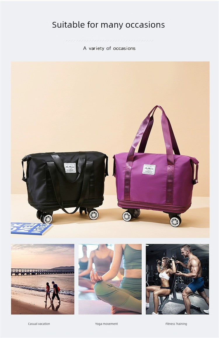 Portable Luggage Bag Cosmetics Bag Large Capacity Universal Wheel