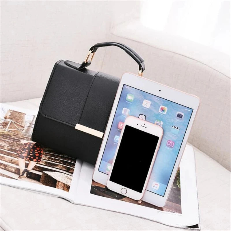 Women Fashion PU Leather Shoulder Small Flap Crossbody Handbags Top Handle Messenger Bags High Quality Luxury Ladies Hand Bag