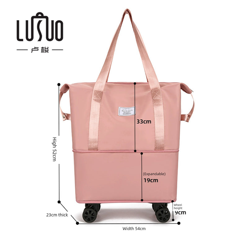 Short Distance Female Cosmetics Bag Student Living in School Can Cover Trolley Case