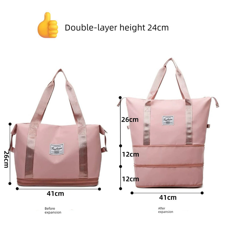 Short Distance Female Cosmetics Bag Student Living in School Can Cover Trolley Case