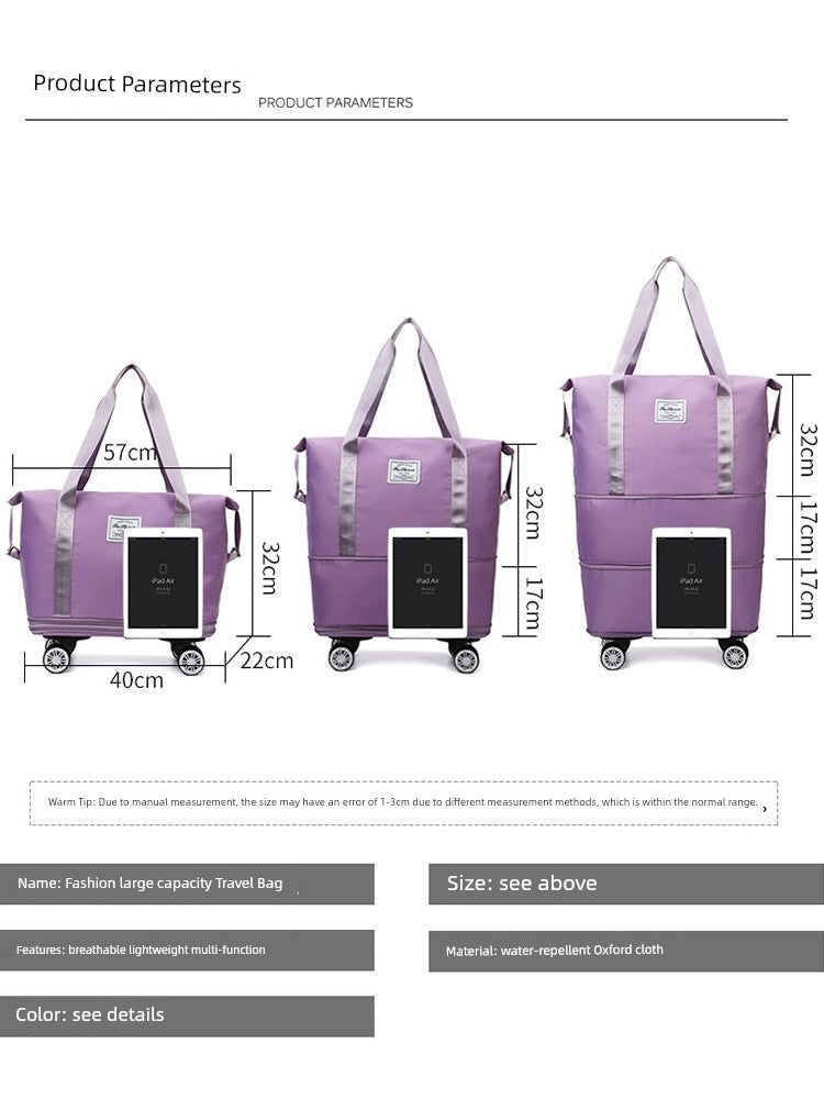 Portable Luggage Bag Cosmetics Bag Large Capacity Universal Wheel