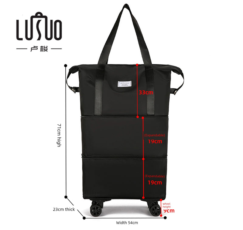 Short Distance Female Cosmetics Bag Student Living in School Can Cover Trolley Case