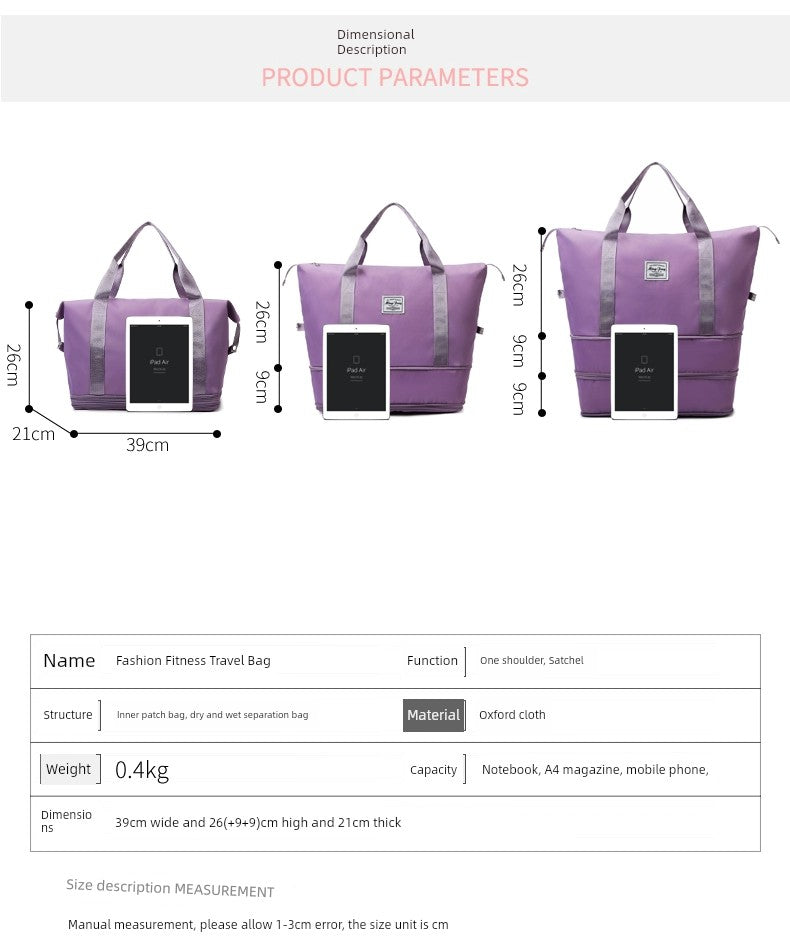 Portable Luggage Bag Cosmetics Bag Large Capacity Universal Wheel