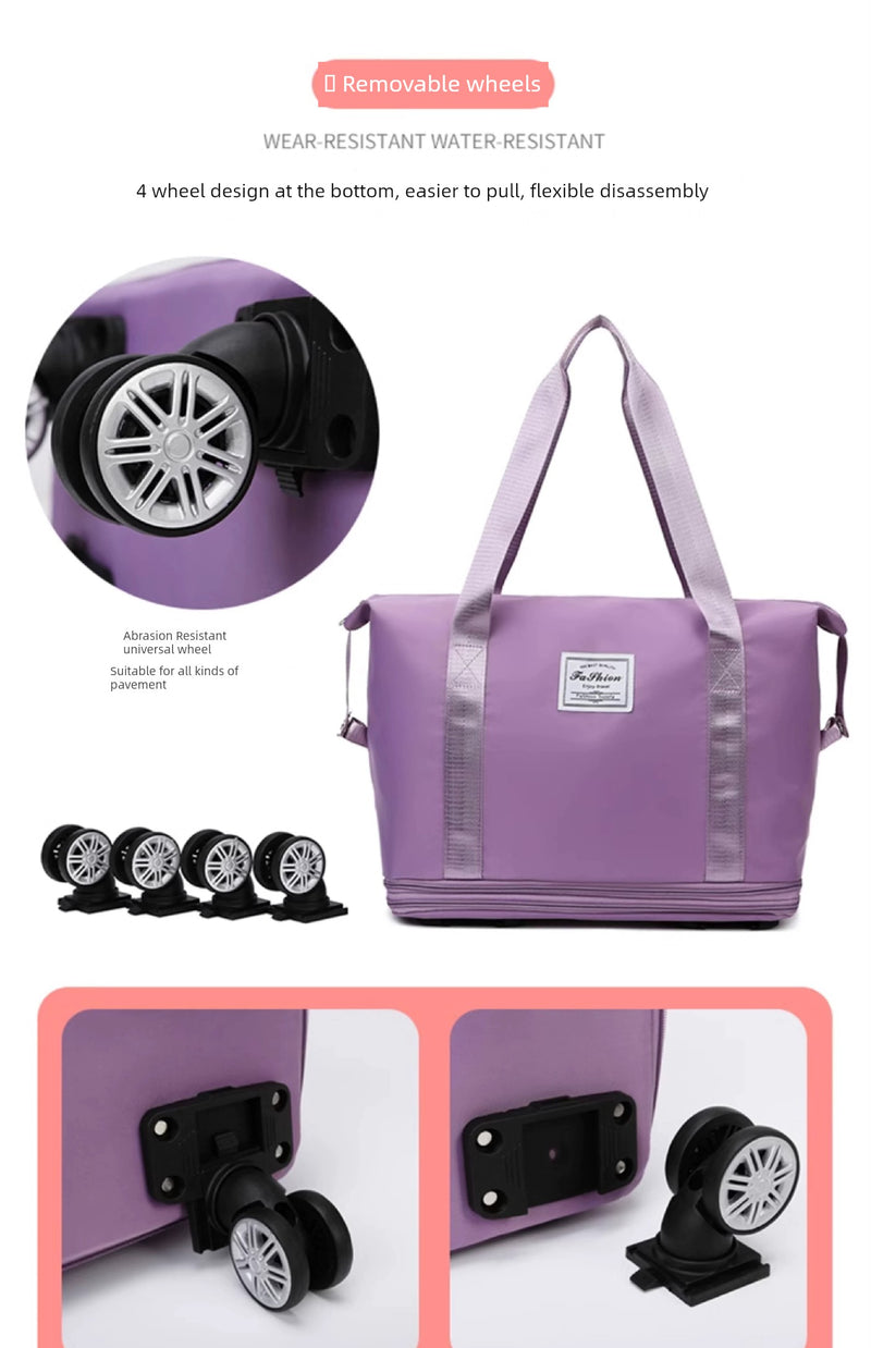 Portable Luggage Bag Cosmetics Bag Large Capacity Universal Wheel