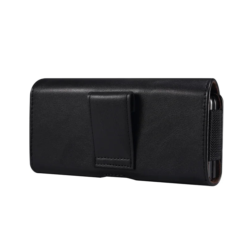 Fashion Leather Clutch Bag Vintage Designer Men's Waist Pack Belt Phone Wallets Small Pouch Fanny Handbags Male Black Coin Purse