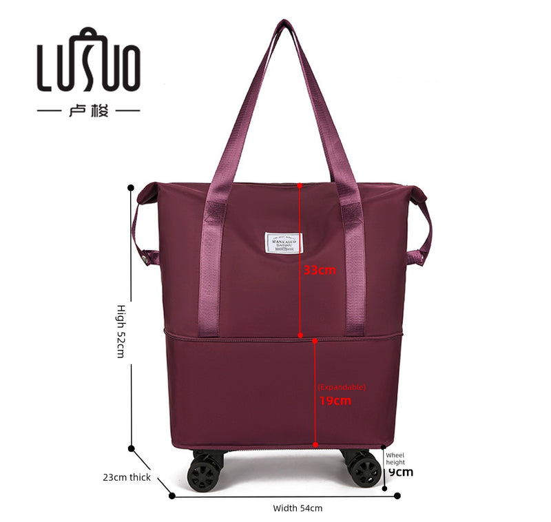 Short Distance Female Cosmetics Bag Student Living in School Can Cover Trolley Case