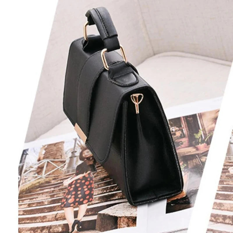 Women Fashion PU Leather Shoulder Small Flap Crossbody Handbags Top Handle Messenger Bags High Quality Luxury Ladies Hand Bag