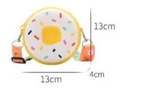 Children Messenger Bags Rainbow Donut Bag Silicone Baby Cartoon Wallet Crossbody Bag for Women Purse and Handbag Сумка Женская