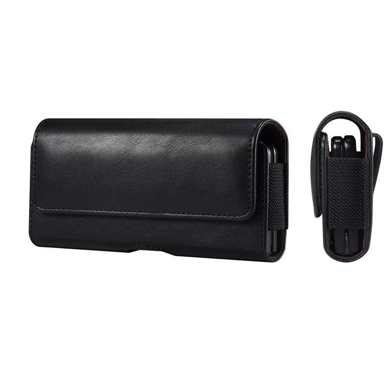 Fashion Leather Clutch Bag Vintage Designer Men's Waist Pack Belt Phone Wallets Small Pouch Fanny Handbags Male Black Coin Purse