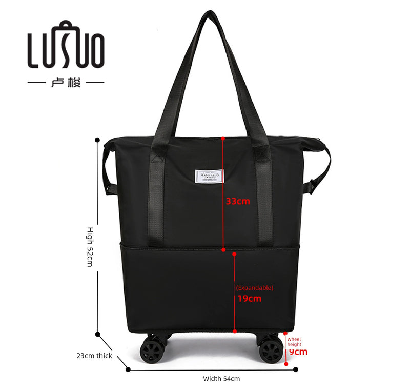 Short Distance Female Cosmetics Bag Student Living in School Can Cover Trolley Case