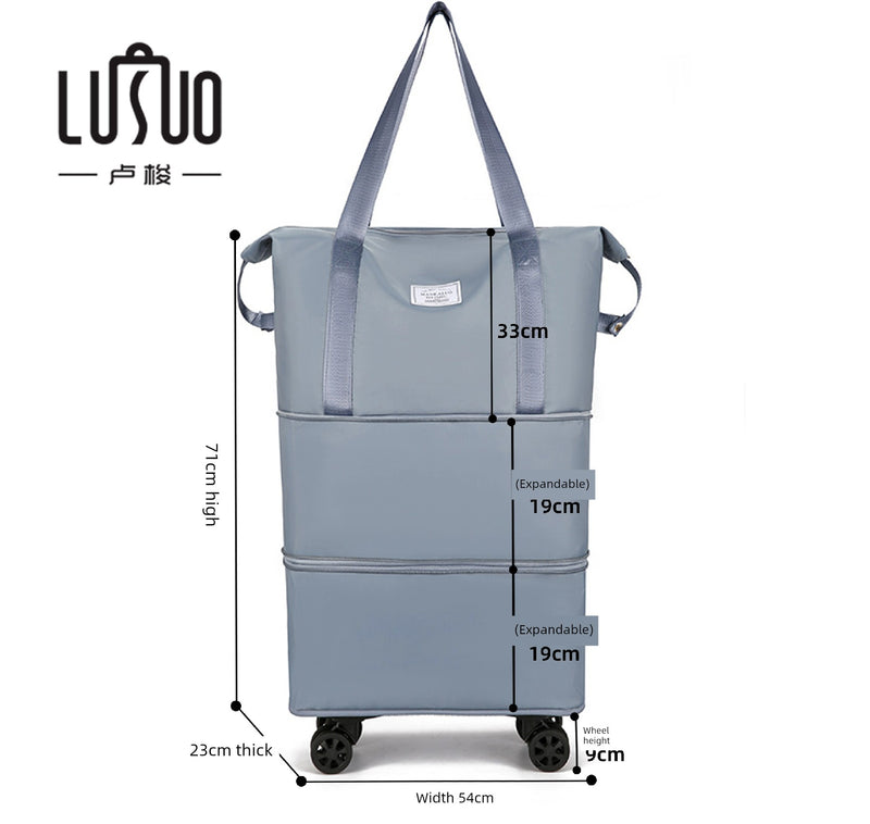 Short Distance Female Cosmetics Bag Student Living in School Can Cover Trolley Case