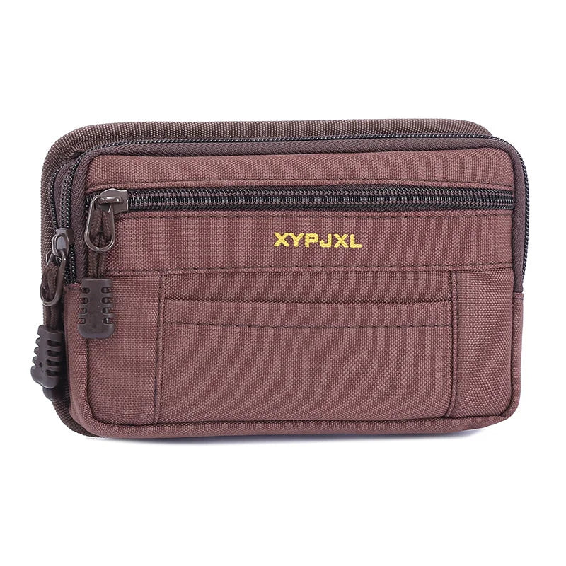 Mens Belt Bag Holster Wallet Portable for Case Purse Outdoor Hiking Bag  Pouch Canvas Zipper Business Waist Bag