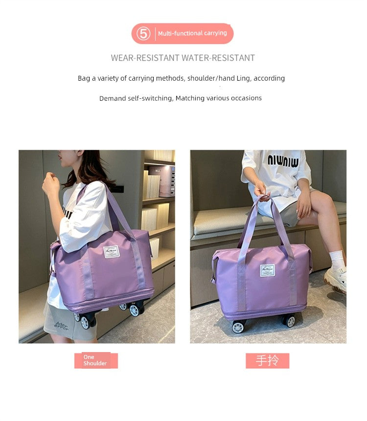 Portable Luggage Bag Cosmetics Bag Large Capacity Universal Wheel