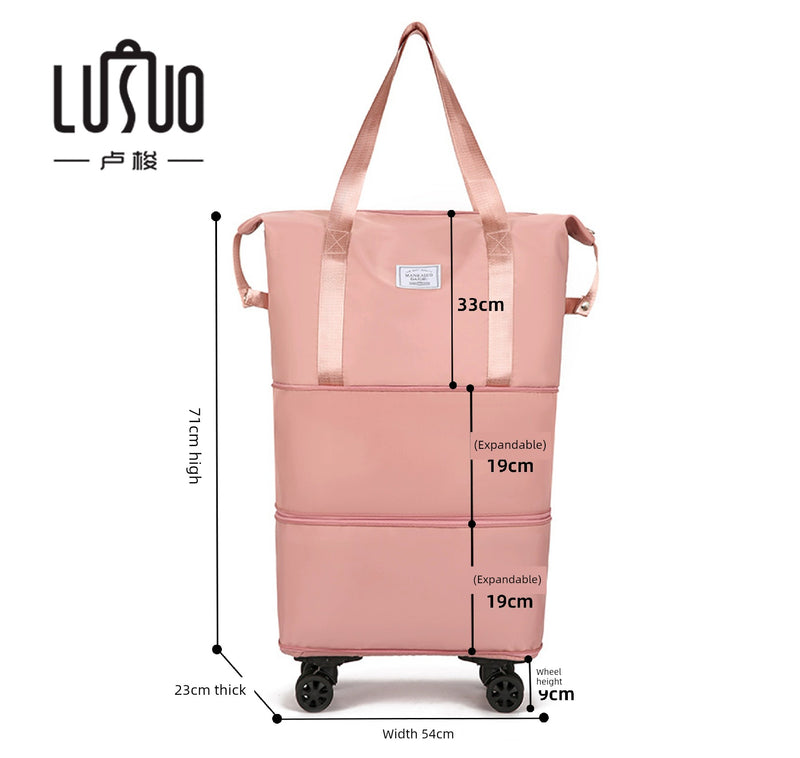 Short Distance Female Cosmetics Bag Student Living in School Can Cover Trolley Case