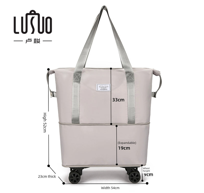 Short Distance Female Cosmetics Bag Student Living in School Can Cover Trolley Case