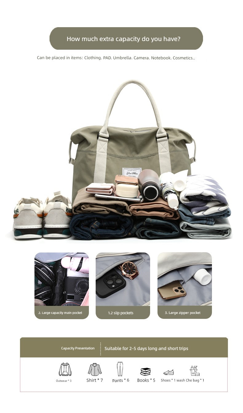 Women's Satchel Clothing Storage Casual Maternity Travel Bag