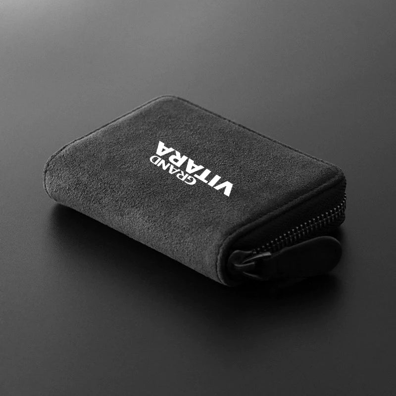 Card Holder Men Wallets Suede Leather Minimalist Wallet Gifts For Suzuki GRAND VITARA Auto Accessories